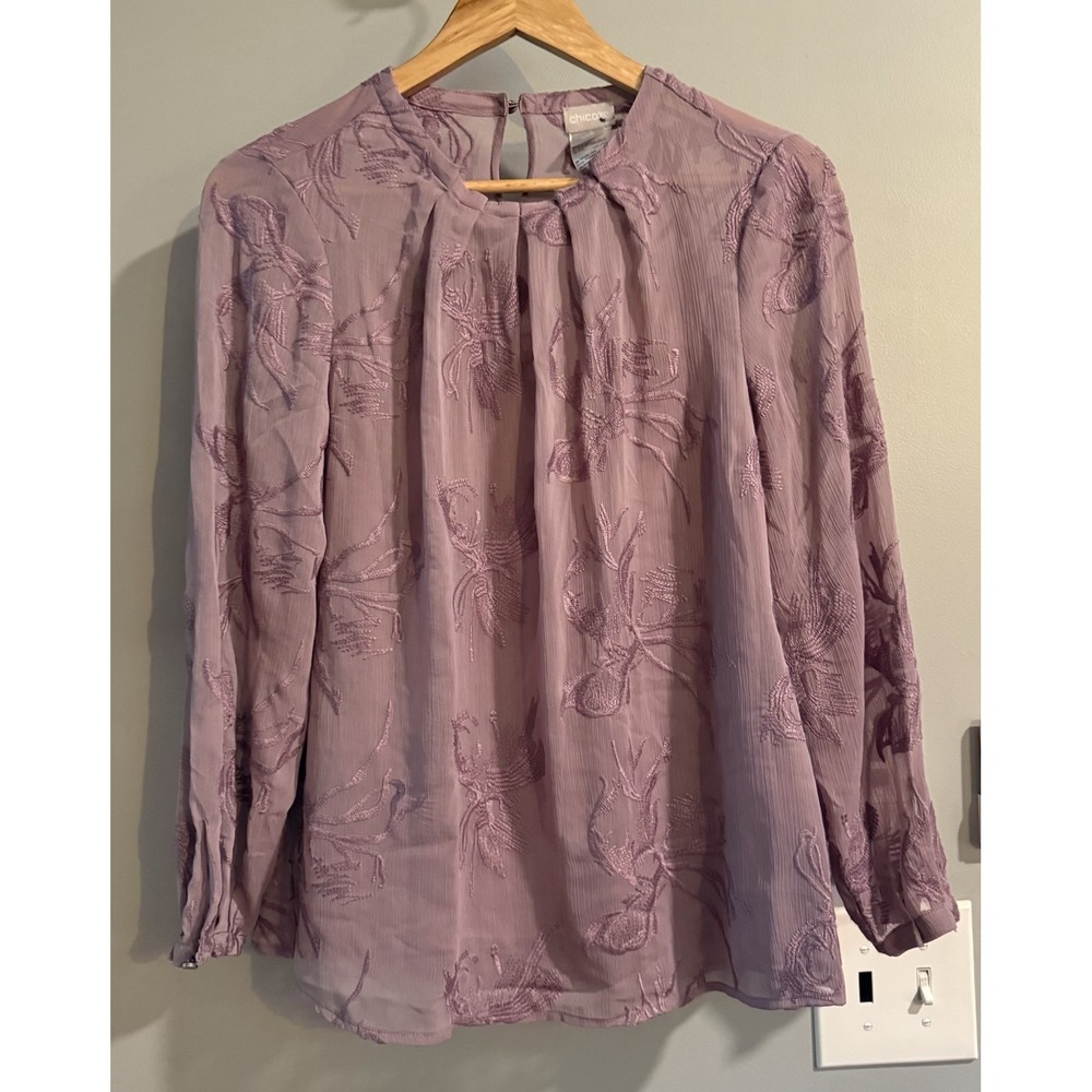 Chicos Top Camisole Embroidery Pullover  Lightweight Women's‎ 4/6 Petite